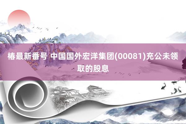 椿最新番号 中国国外宏洋集团(00081)充公未领取的股息