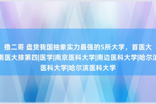 撸二哥 盘货我国抽象实力最强的5所大学，首医大排第一，南医大排第四|医学|南京医科大学|南边医科大学|哈尔滨医科大学