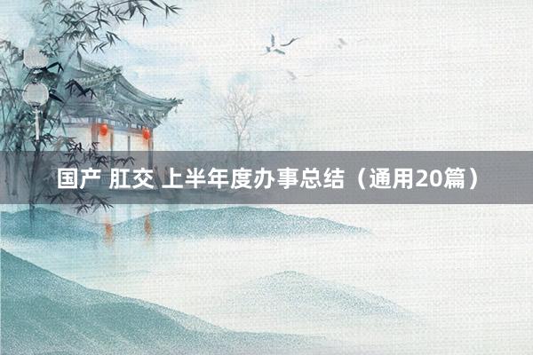 国产 肛交 上半年度办事总结（通用20篇）