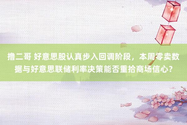撸二哥 好意思股认真步入回调阶段，本周零卖数据与好意思联储利
